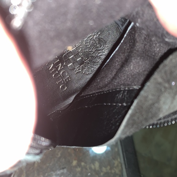 EUC VINCE CAMUTO ‘Madolee’ Braided Suede Tall Block Heel Boots - Picture 9 of 11